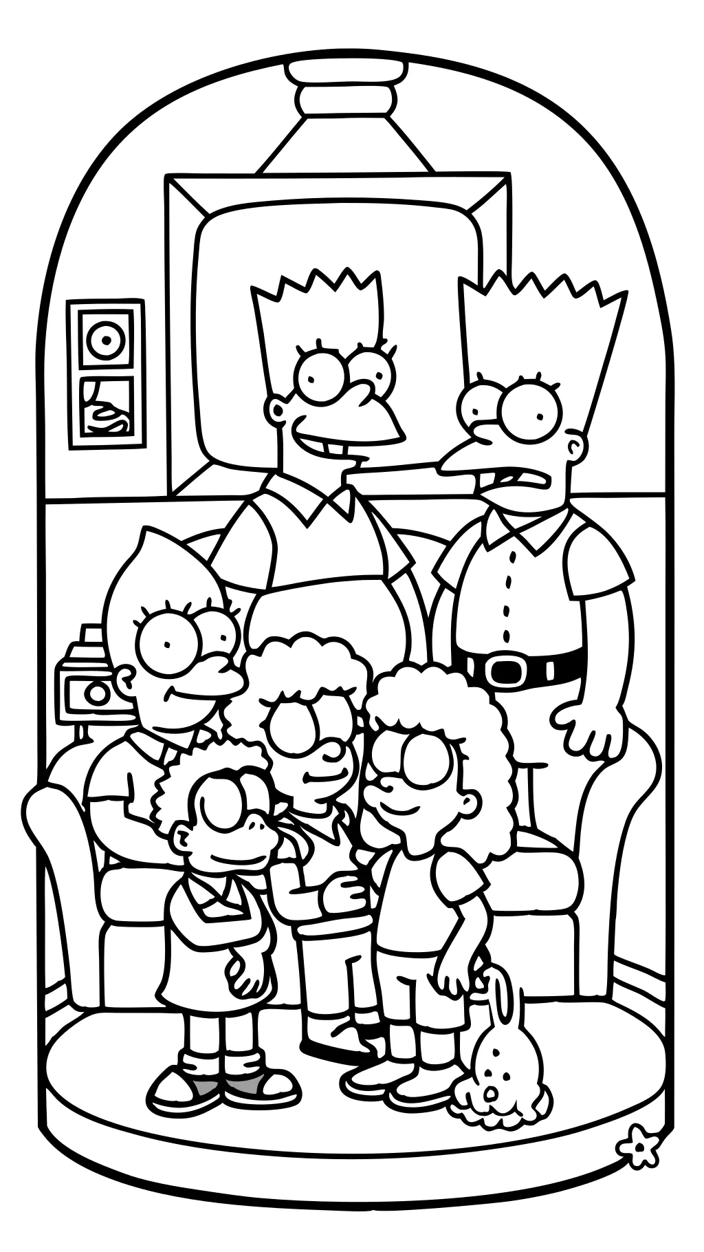 coloring pages of the simpsons